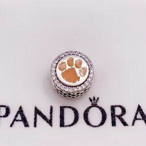Retired Pandora Clemson University Tigers Logo Dangle Charm